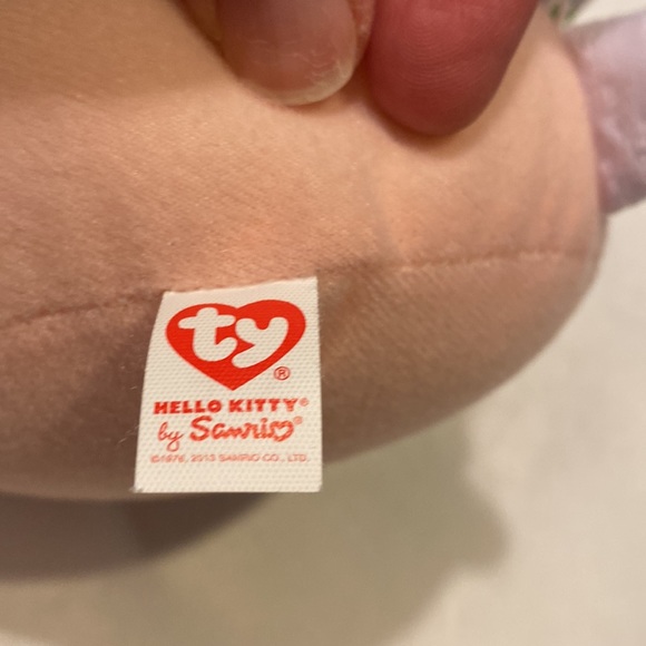 Sanrio TY Hello Kitty Confetti Dress and Bow and Lollipop Plush Animal - Picture 4 of 4